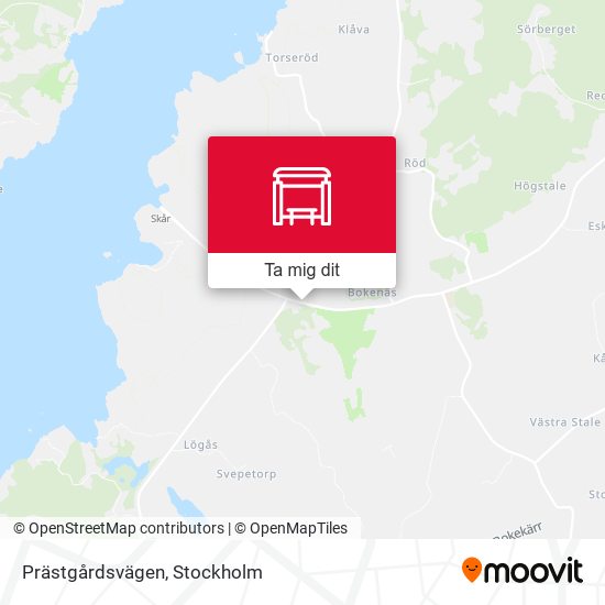 Prästgårdsvägen karta