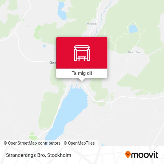 Stranderängs Bro karta
