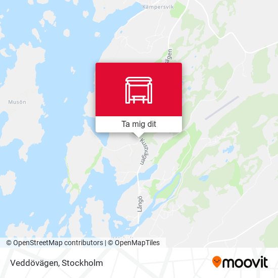 Veddövägen karta