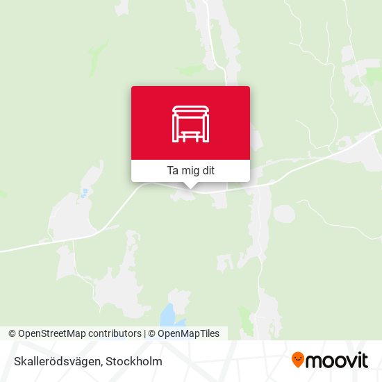 Skallerödsvägen karta