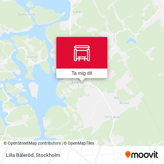 Lilla Båleröd karta