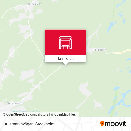 Allemarksvägen karta
