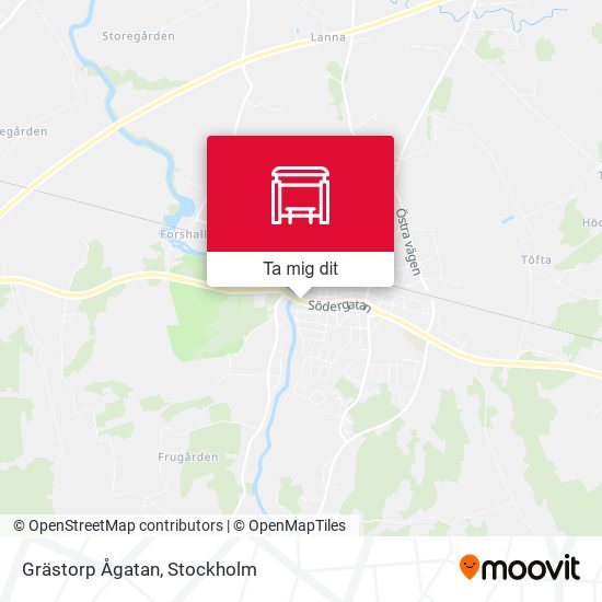Grästorp Ågatan karta