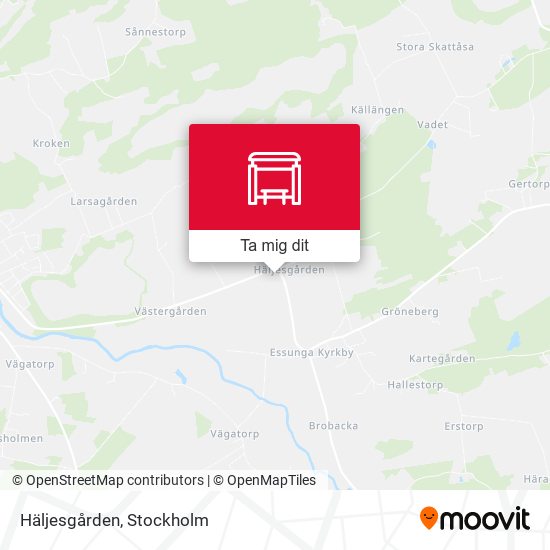 Häljesgården karta