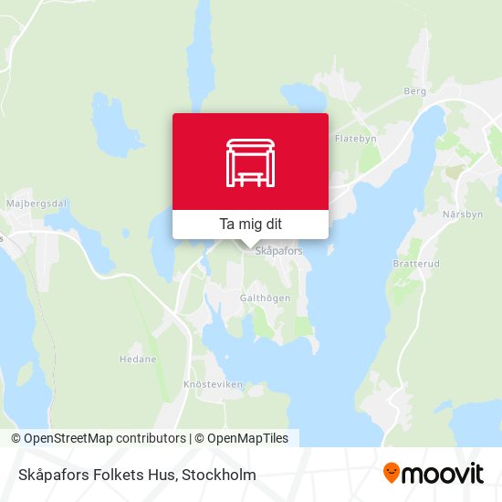 Skåpafors Folkets Hus karta