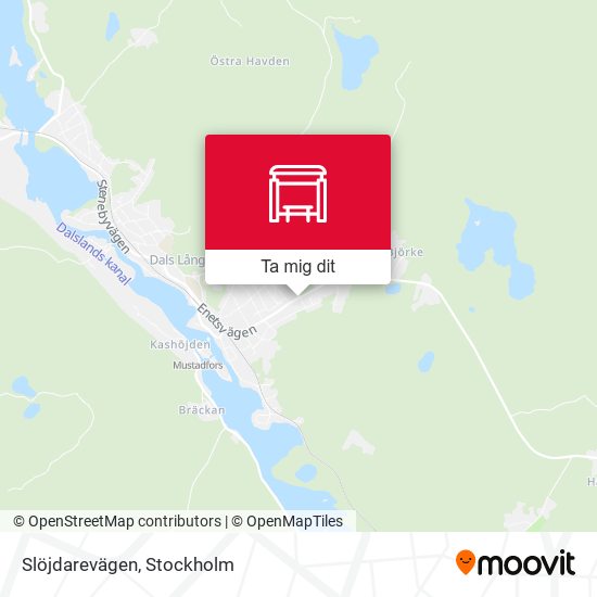 Slöjdarevägen karta
