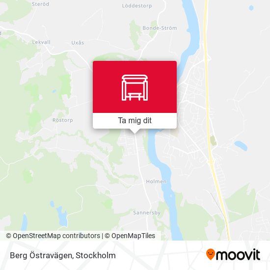 Berg Östravägen karta