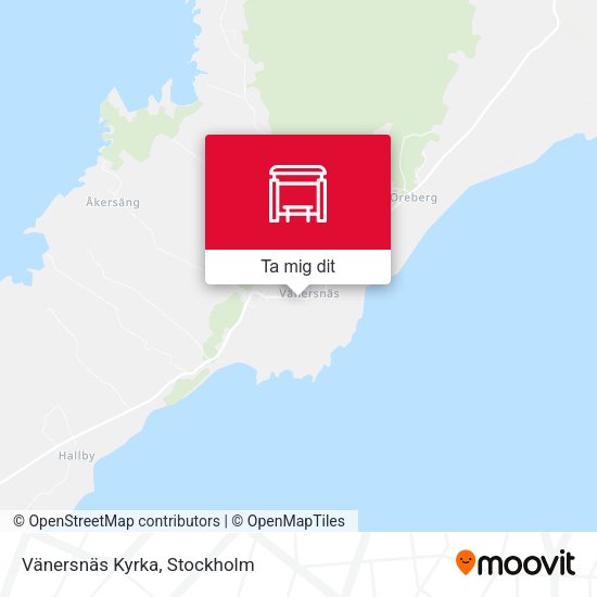 Vänersnäs Kyrka karta