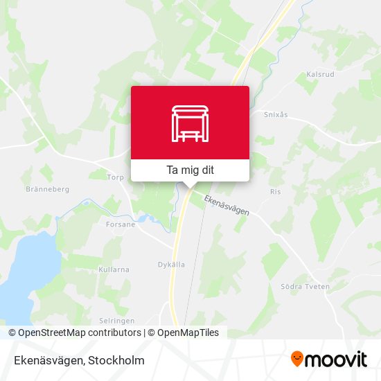 Ekenäsvägen karta