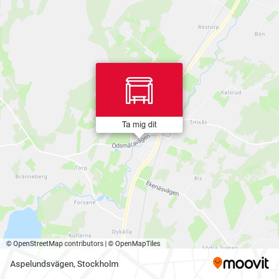 Aspelundsvägen karta