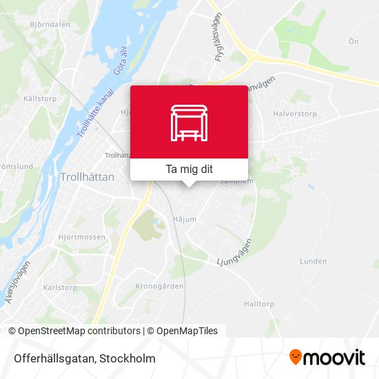 Offerhällsgatan karta