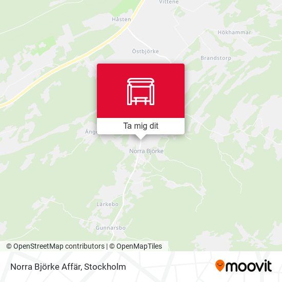 Norra Björke Affär karta
