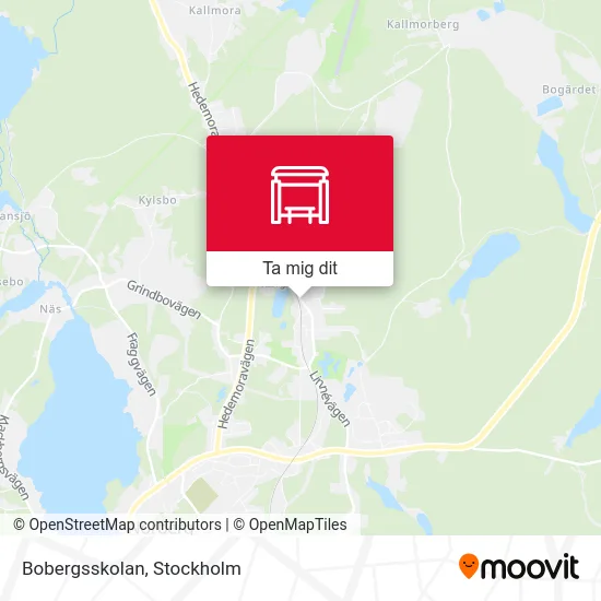 Bobergsskolan karta