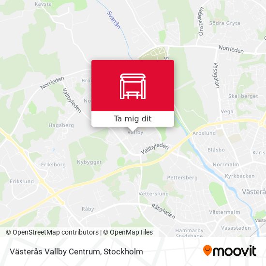 Västerås Vallby Centrum karta