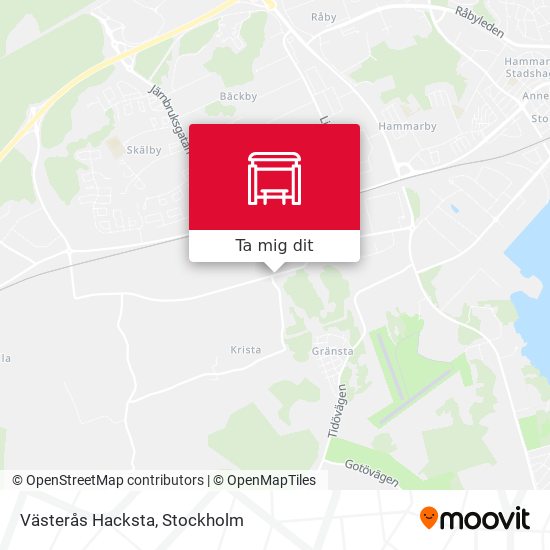 Västerås Hacksta karta