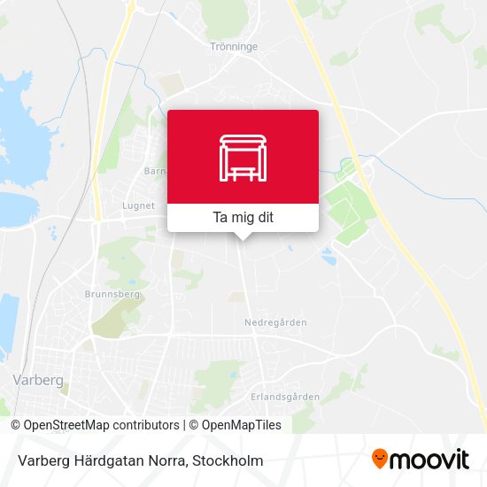 Varberg Härdgatan Norra karta