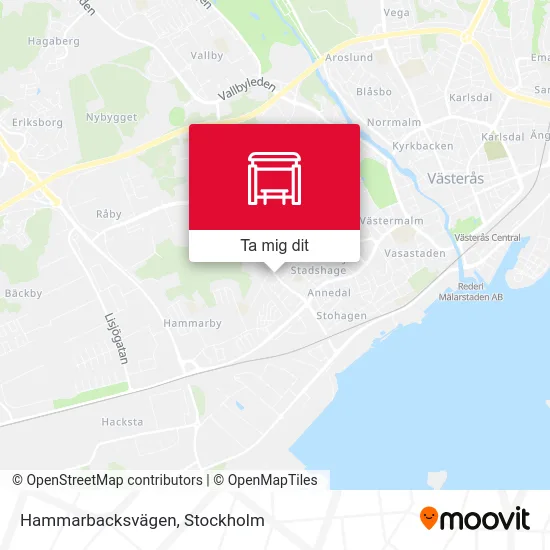 Hammarbacksvägen karta