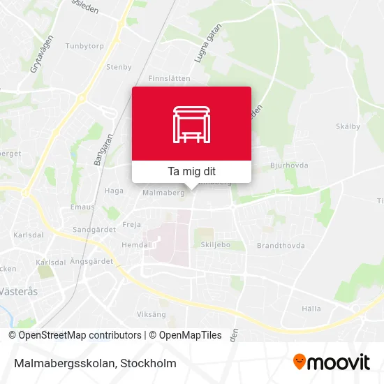 Malmabergsskolan karta