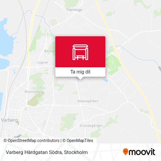 Varberg Härdgatan Södra karta