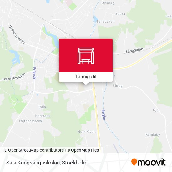 Sala Kungsängsskolan karta