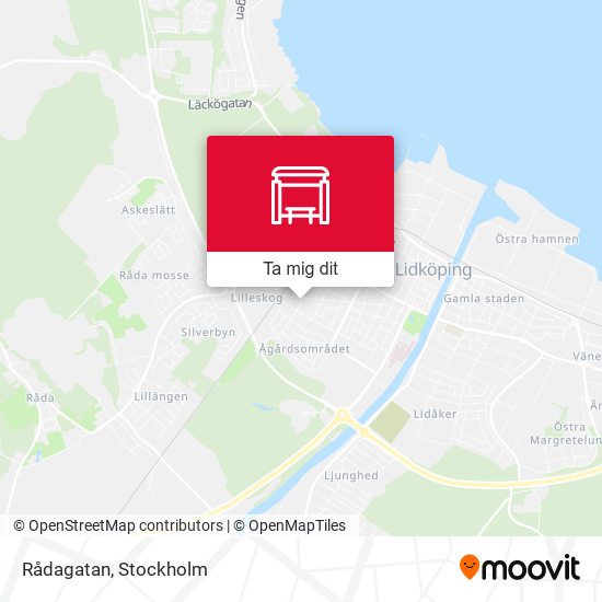 Rådagatan karta