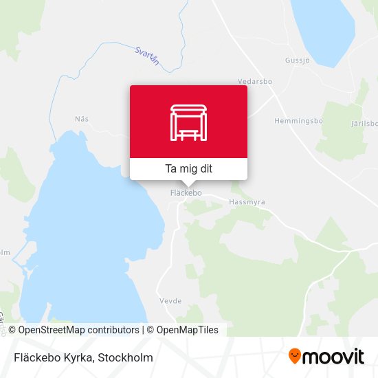 Fläckebo Kyrka karta