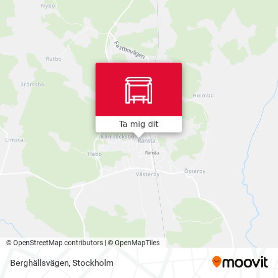 Berghällsvägen karta