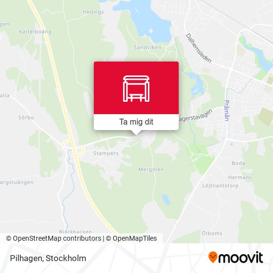 Pilhagen karta