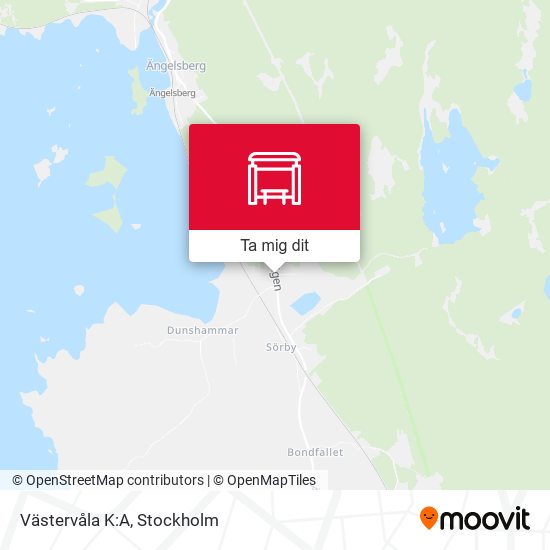 Västervåla K:A karta