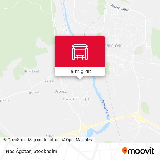 Näs Ågatan karta