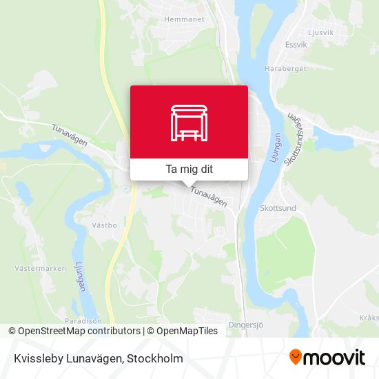 Kvissleby Lunavägen karta