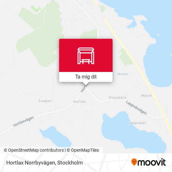 Hortlax Norrbyvägen karta