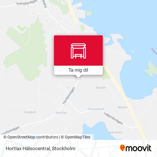 Hortlax Hälsocentral karta
