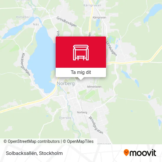 Solbacksallén karta