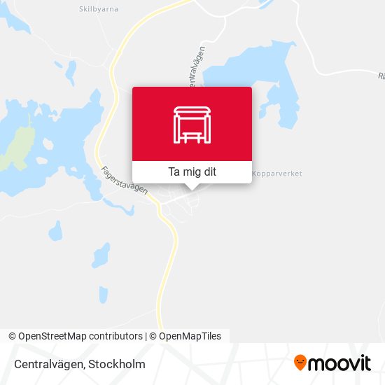 Centralvägen karta