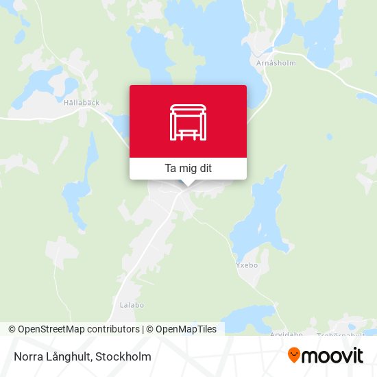 Norra Långhult karta