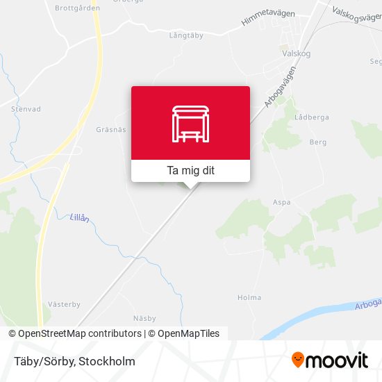 Täby/Sörby karta