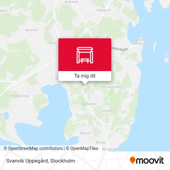 Svanvik Uppegård karta