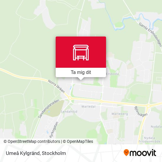 Umeå Kylgränd karta