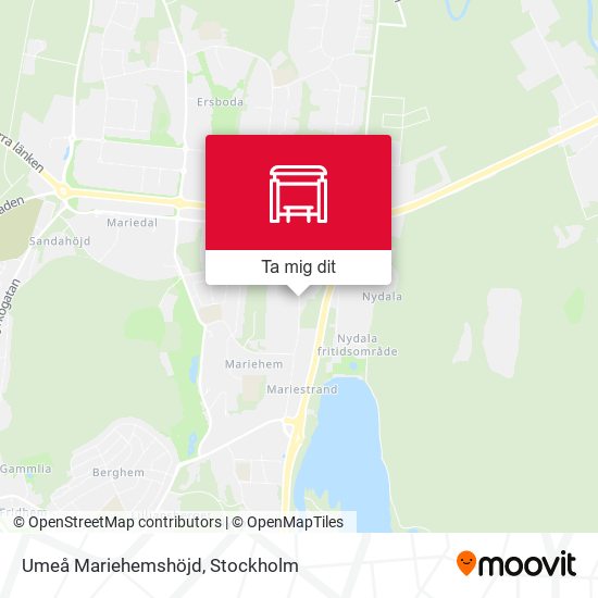 Umeå Mariehemshöjd karta