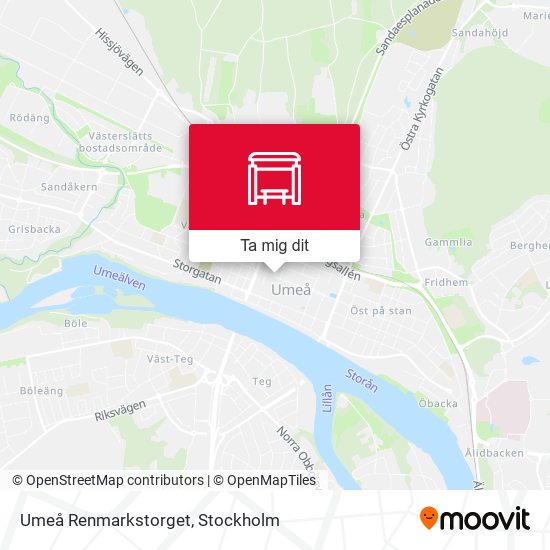 Umeå Renmarkstorget karta