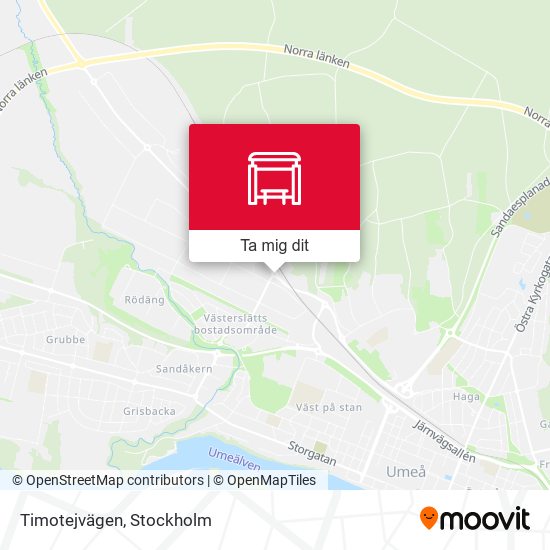 Timotejvägen karta
