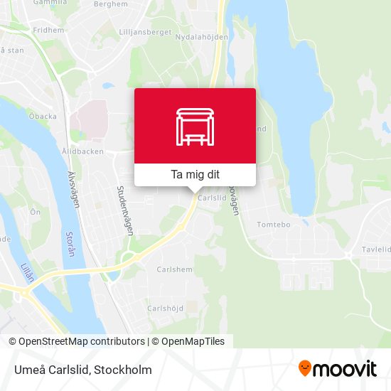 Umeå Carlslid karta