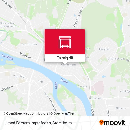 Umeå Församlingsgården karta