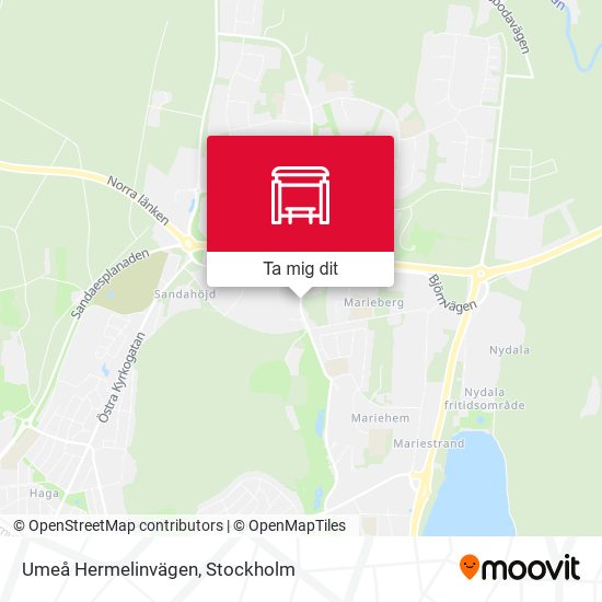 Umeå Hermelinvägen karta