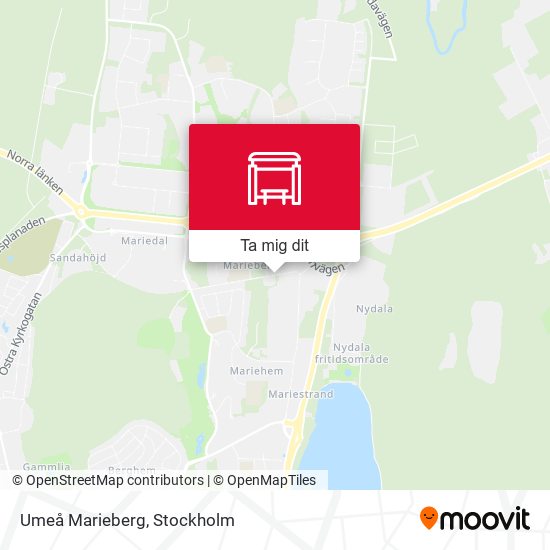 Umeå Marieberg karta