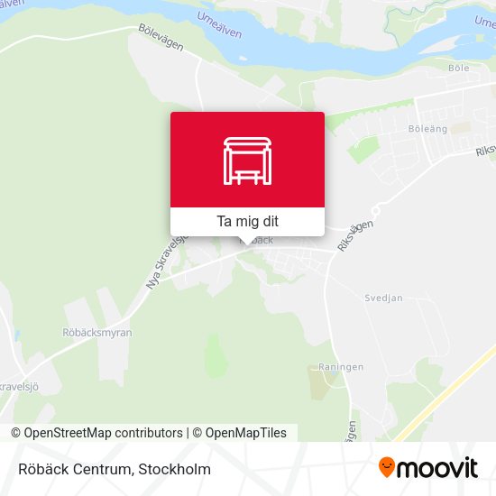 Röbäck Centrum karta