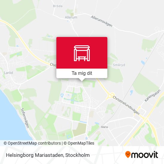 Helsingborg Mariastaden karta