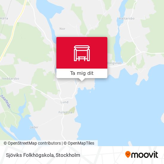 Sjöviks Folkhögskola karta