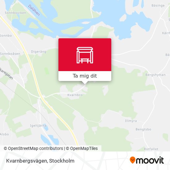 Kvarnbergsvägen karta